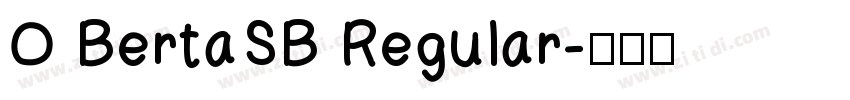 O BertaSB Regular字体转换